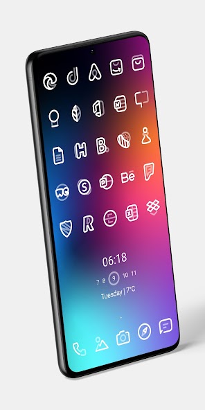 Aline White: linear icon pack