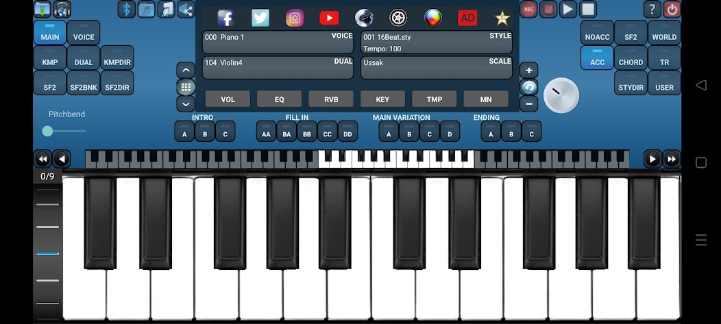 Arranger Keyboard