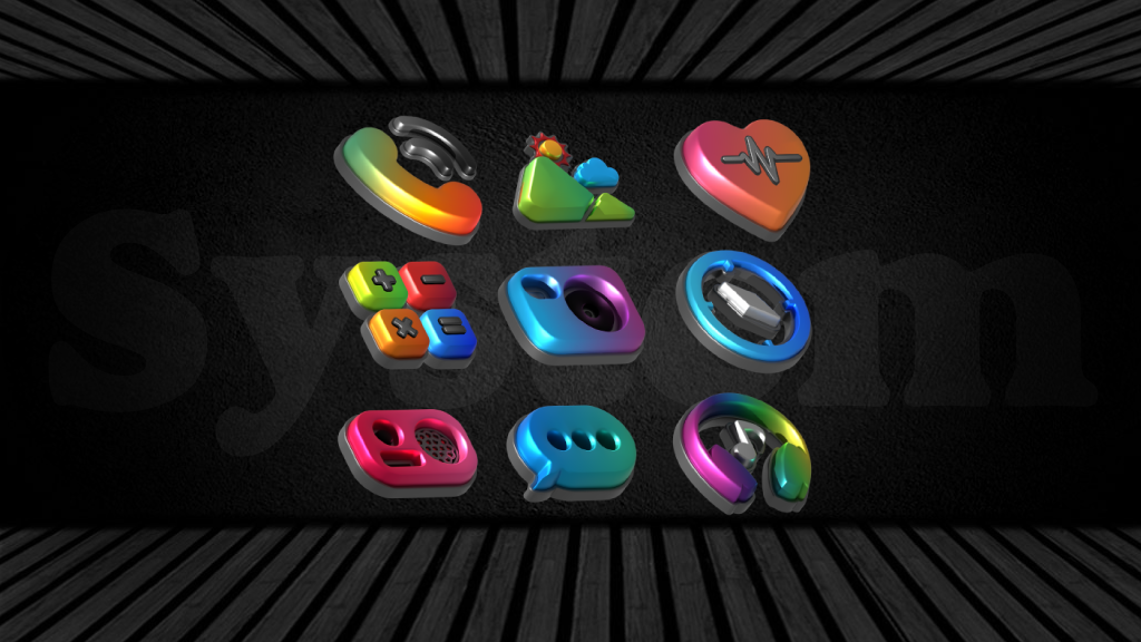 Auric Dark 3d Icon Pack