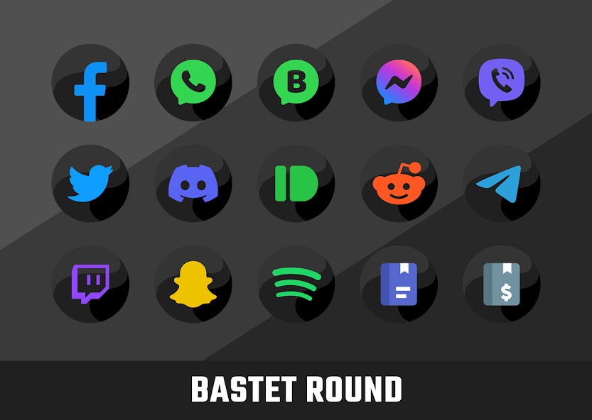 Bastet – Icon Pack (Round)