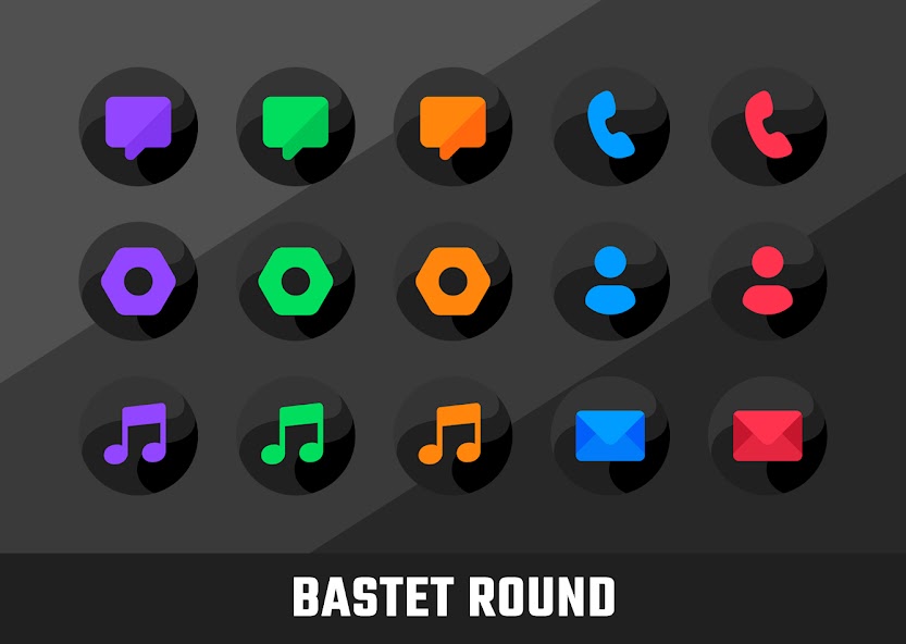 Bastet – Icon Pack (Round)