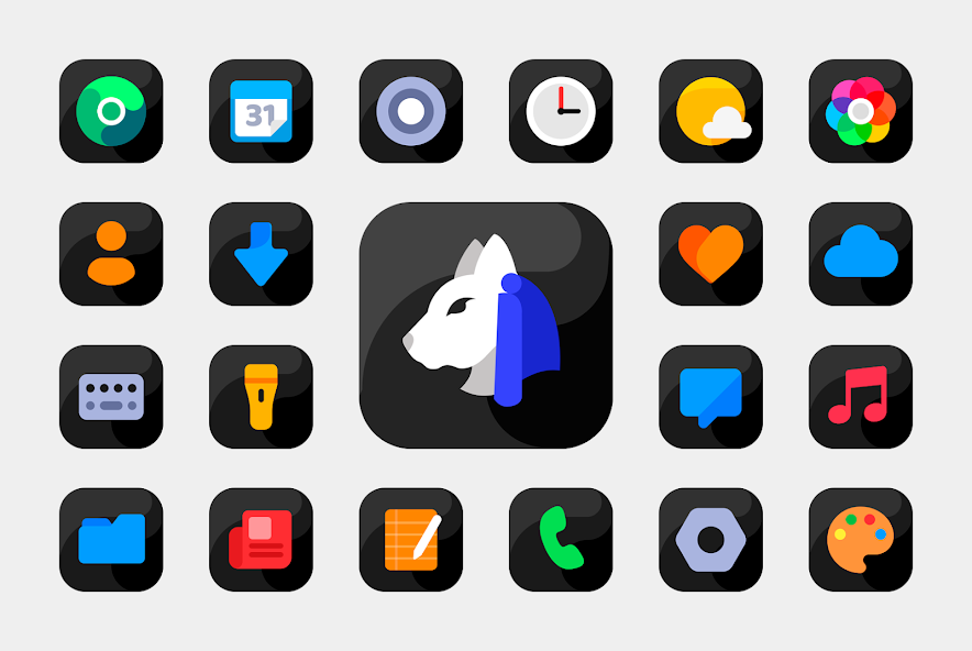 Bastis Black – Icon Pack