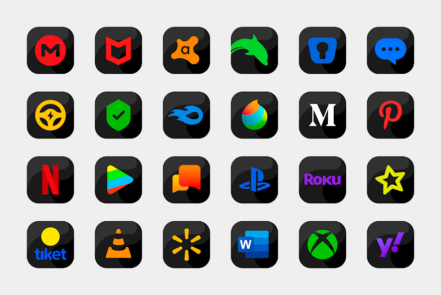 Bastis Black – Icon Pack