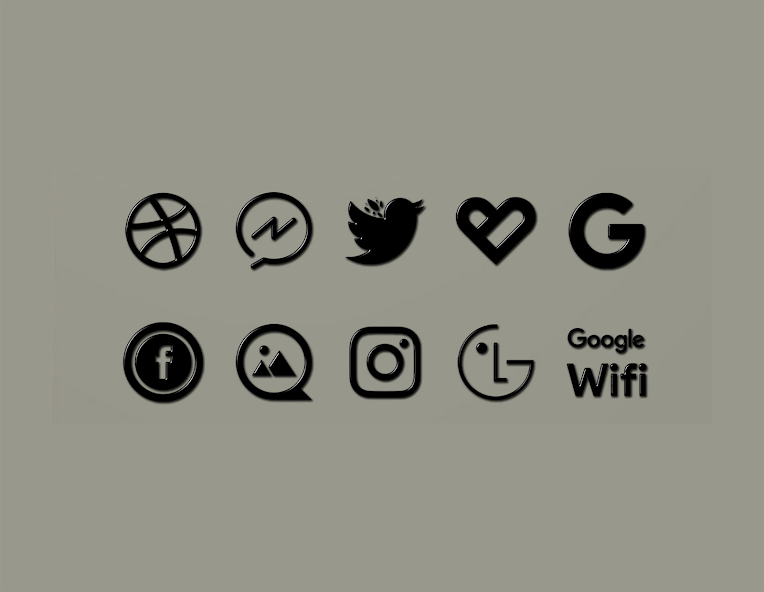 Black-PD Icon Pack