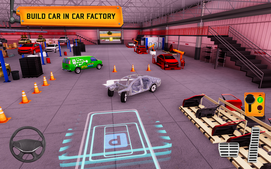 Car Factory Parking Simulator