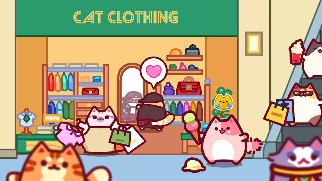 Cat Mall: Idle Shopping Tycoon — screenshot 1
