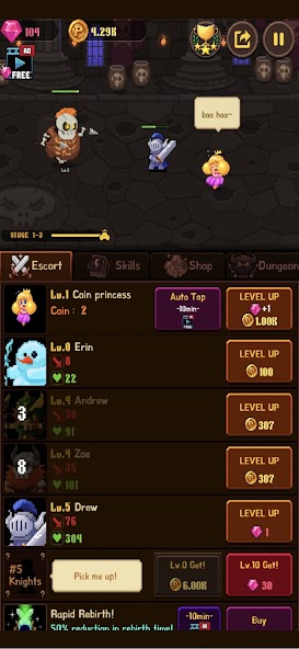 Coin Princess: Tap Retro RPG