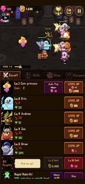 Coin Princess: Tap Retro RPG