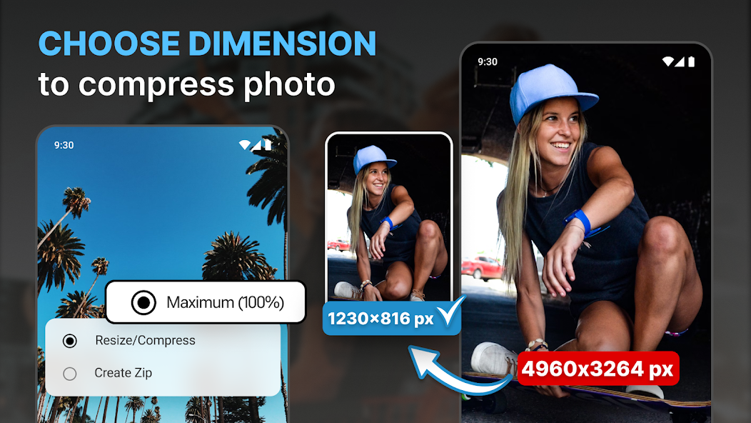 Compress Photo Size – MB to KB