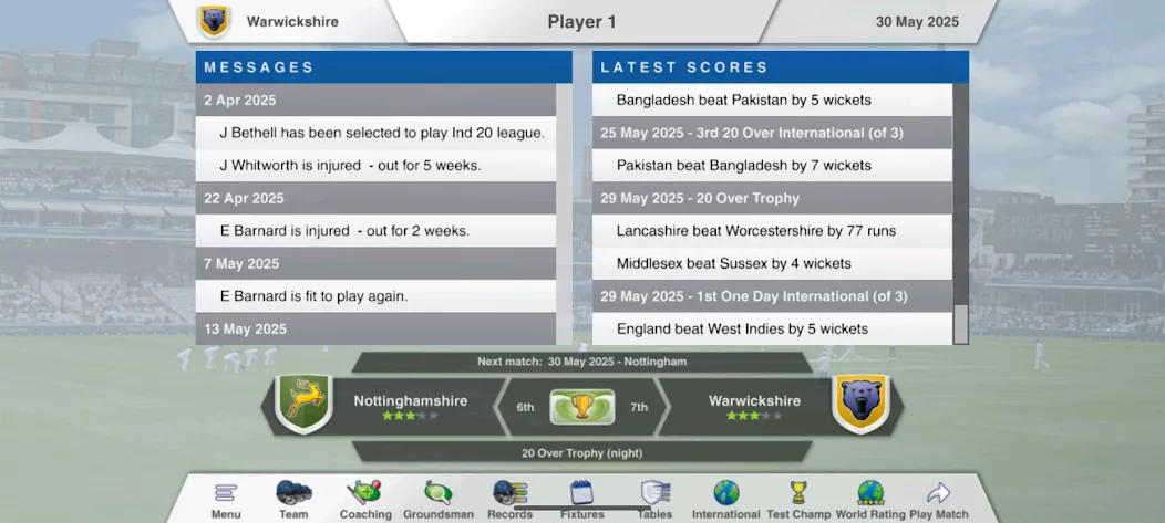 Cricket Captain 2025