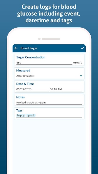 Diabetes Diary – Blood Glucose