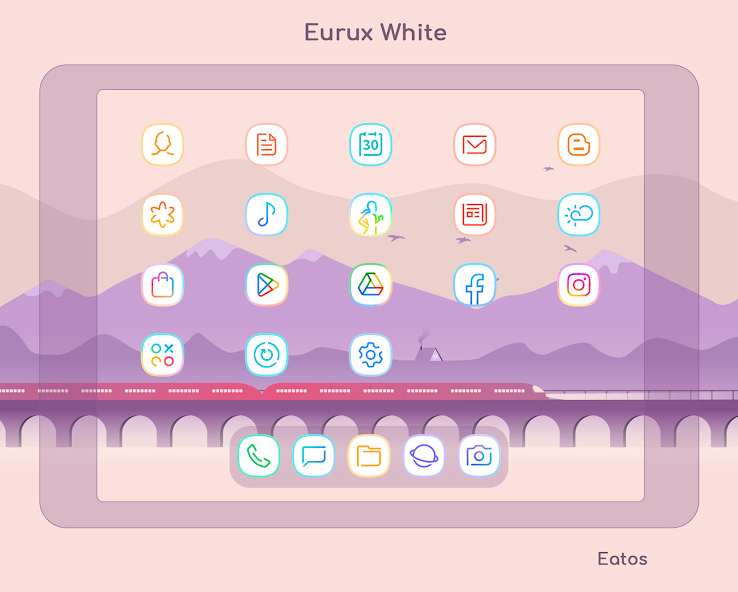 Eurux White – Icon Pack