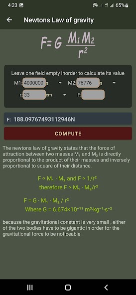 Fisika: calculator for physics