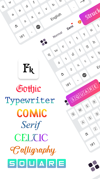 Fonts Keyboard: Cute Fonts Art