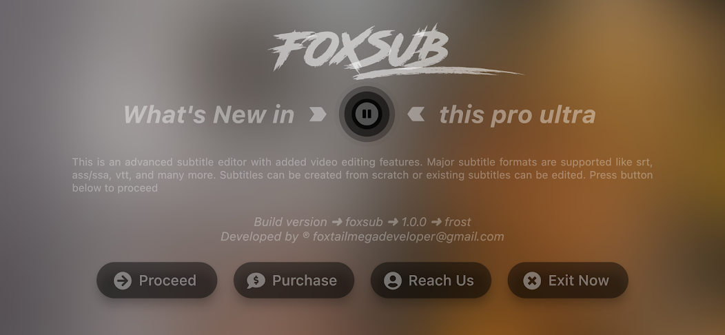 FoxSub: Subtitle Editor