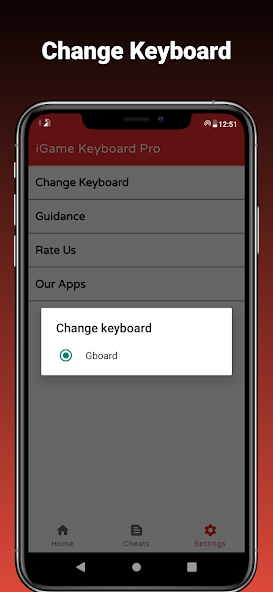 Game Keyboard Pro apply cheats