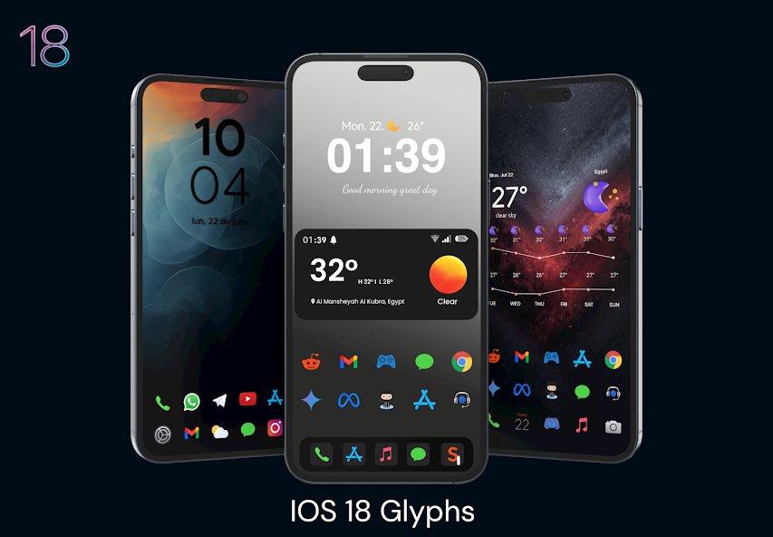 IOS 18 Glyphs Icons