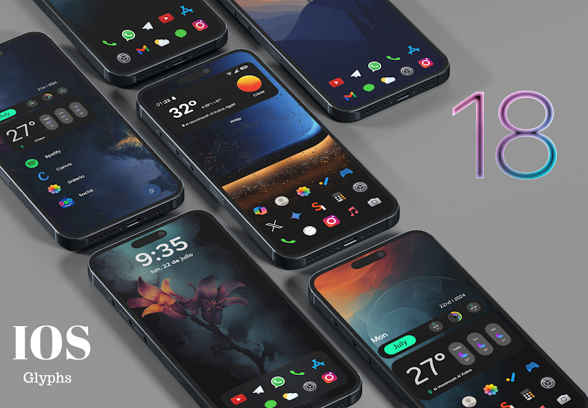 IOS 18 Glyphs Icons