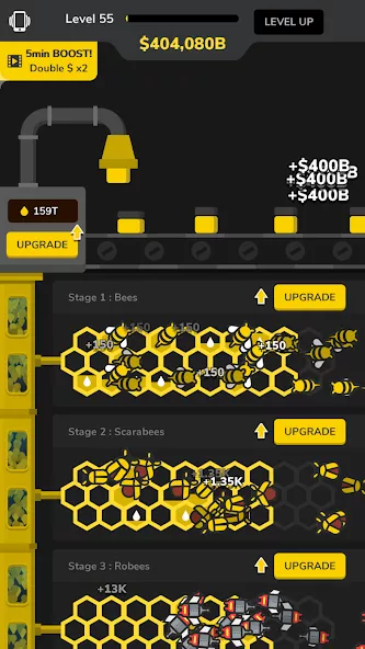 Idle Bee Factory Tycoon — screenshot 1