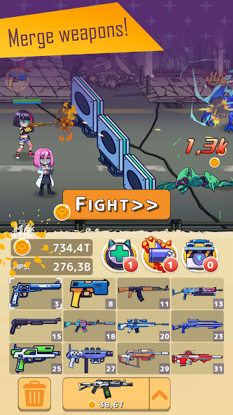 Kawaii Guns: Merge & Shoot