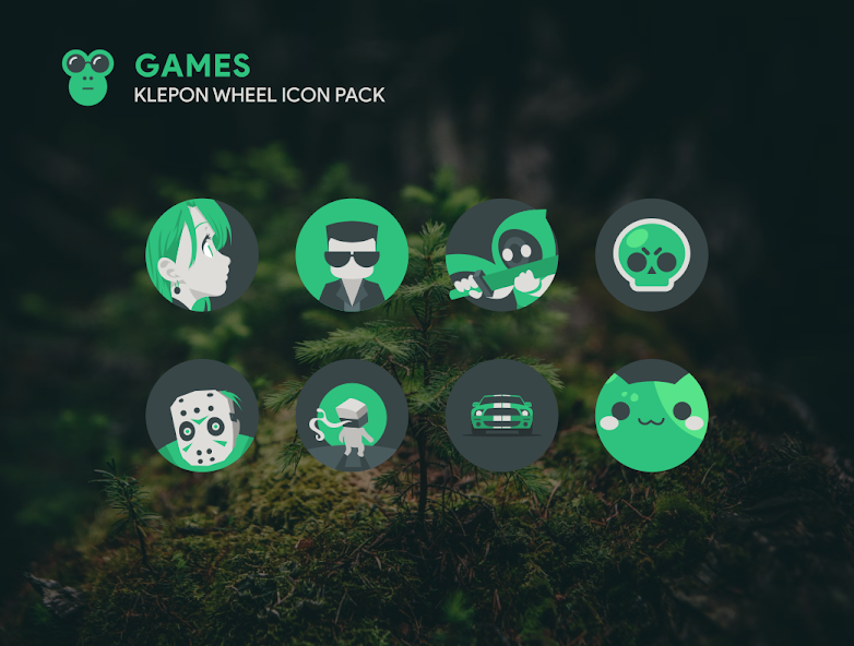 Klepon Wheel: Dark Icon Pack