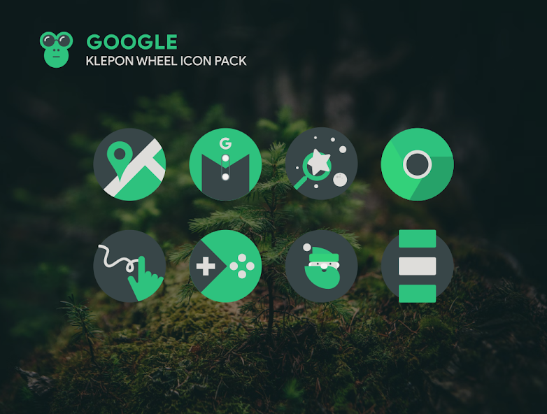 Klepon Wheel: Dark Icon Pack