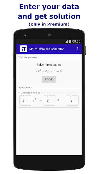 Math: Exercises Generator