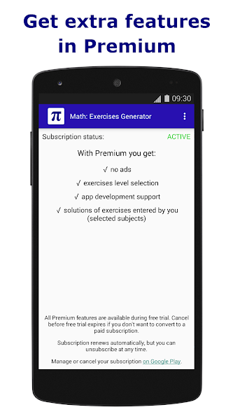 Math: Exercises Generator