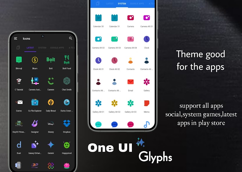 One UI Glyphs Icons