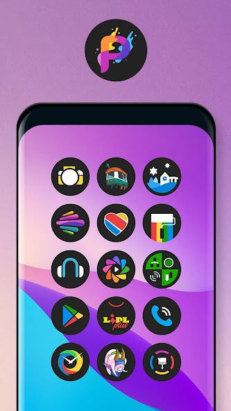 Pix Up Dark Material Icon Pack