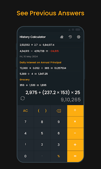 Simple Calculator with History