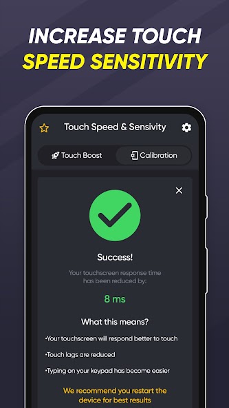 Touchscreen Response Speed Up