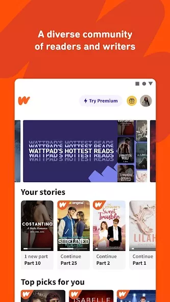 Wattpad – Read & Write Stories — screenshot 1
