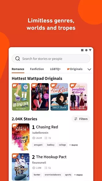 Wattpad – Read & Write Stories — screenshot 1