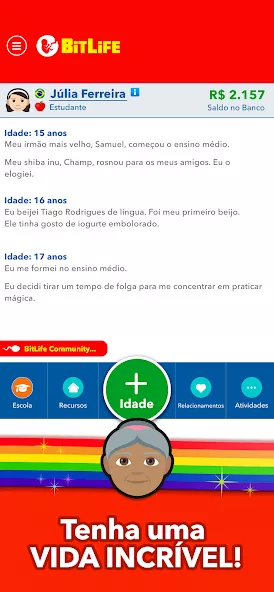 BitLife BR – Simulação de vida — screenshot 1