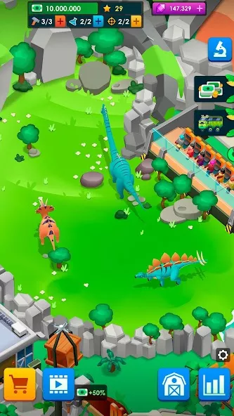 Idle Dinosaur Park Tycoon — screenshot 1