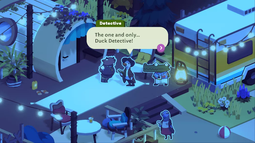 Duck Detective: Ghost Glamping — screenshot 1