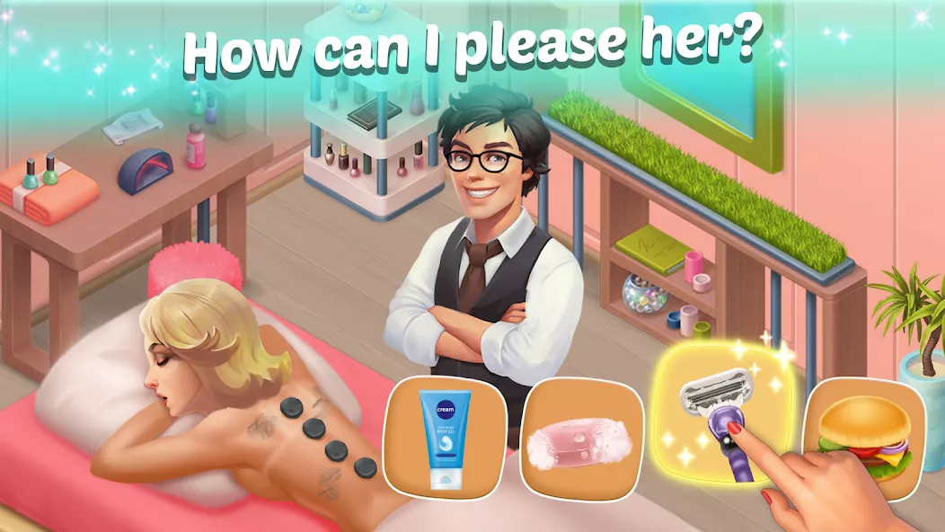 Family Hotel: Romantic story decoration match 3 — screenshot 1