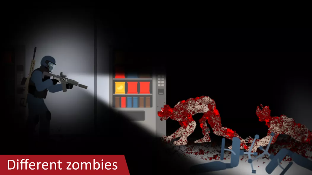 Flat Zombies: Defense & Cleanup — screenshot 1