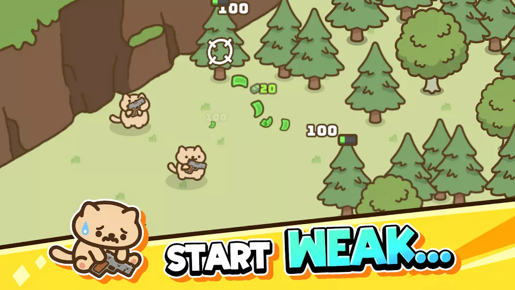Idle Cat Gunner — screenshot 1