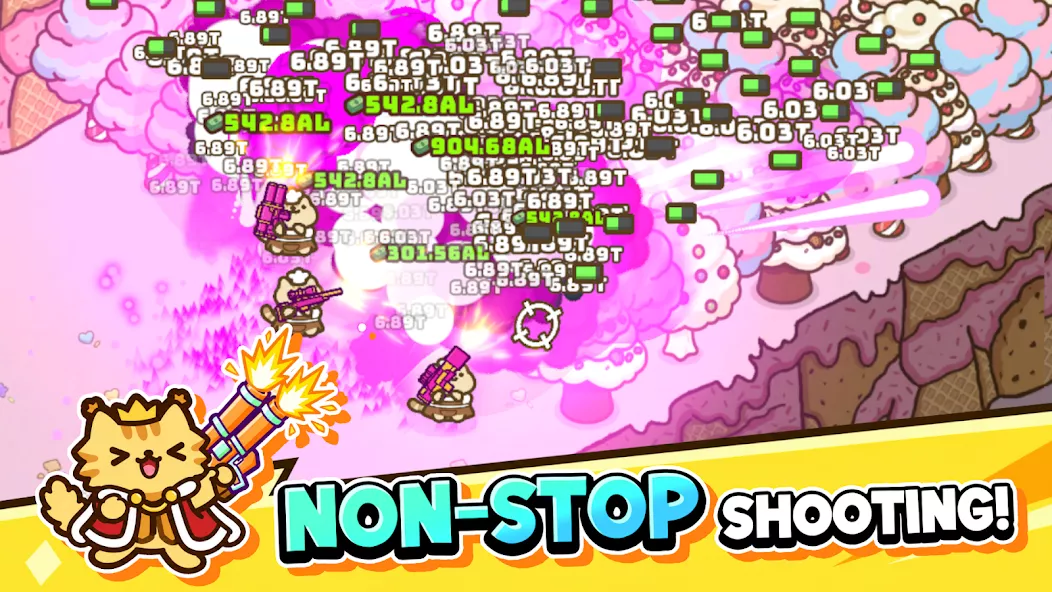 Idle Cat Gunner — screenshot 1