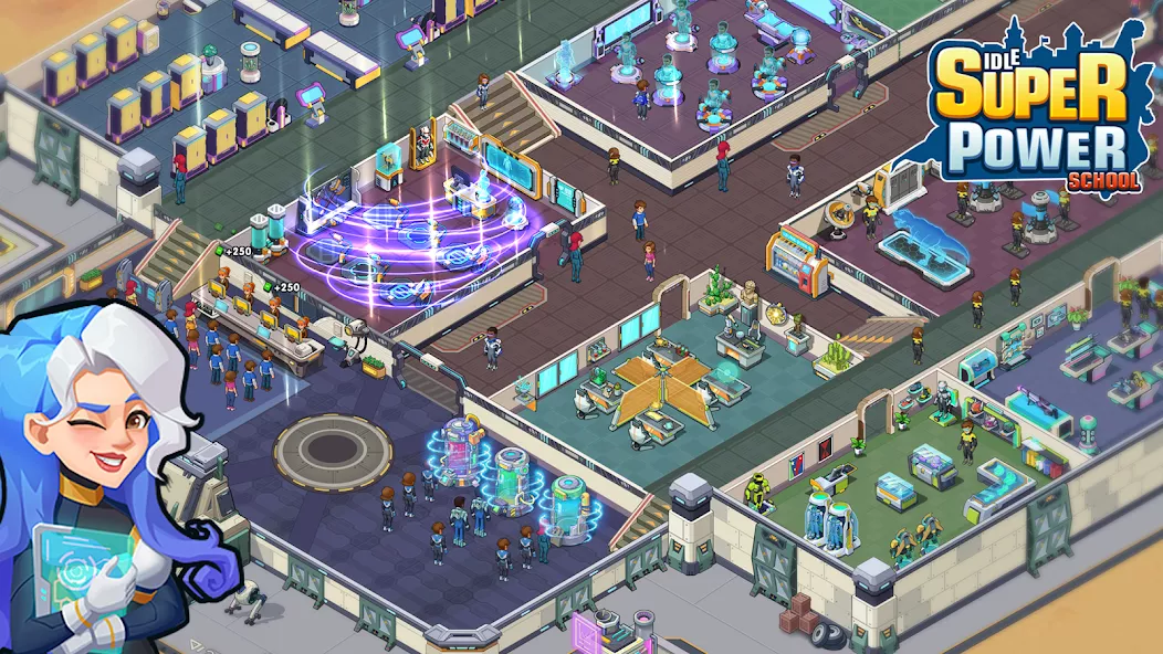 Idle Superpower School — screenshot 1