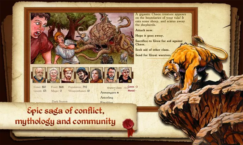King of Dragon Pass: Text RPG — screenshot 1