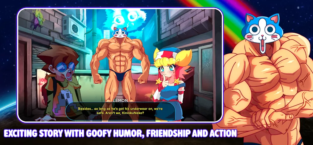 KinnikuNeko: SUPER MUSCLE CAT — screenshot 1