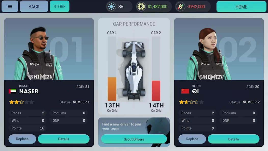 Motorsport Manager Mobile 3 — screenshot 1