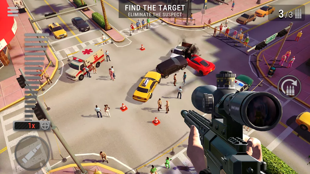 Neon Sniper: FPS Crime Shooter 截图