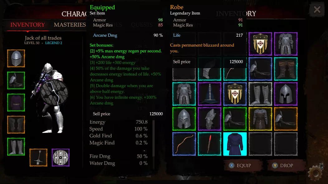 Powerlust: Offline Dungeon RPG — screenshot 1