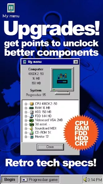 Progressbar95 – nostalgic game