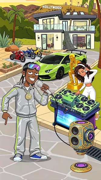 Rap Star:Idle Clicker 截图