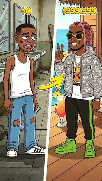Rap Star:Idle Clicker 截图